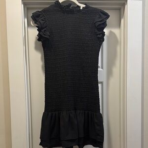 Elegant Black Ruffle Dress